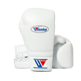 Winning MS-500 Professional Boxing Gloves – White | Handcrafted Japanese Lace-Up Training & Sparring Gloves Since 1937
