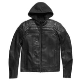 Harley-Davidson Auroral II 3-in-1 Removable Hood Leather Jacket – Men's