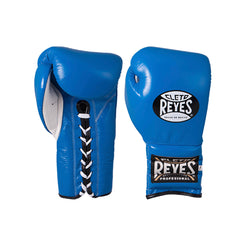 Cleto Reyes Traditional Training Gloves – Electric Blue | Handcrafted Mexican Leather Lace-Up Boxing Gloves