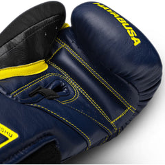 Hayabusa T3 Boxing Gloves – Navy/Yellow | Premium Combat Training Gloves