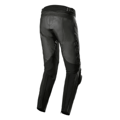 Alpinestars Missile V3 Leather Motorcycle Pants – Black | Tech-Air® 10 Ready | GP-R Lite Knee Armor | Replaceable Sport Knee Sliders | Flex Fit CE AA Certified Racing Pants for Men