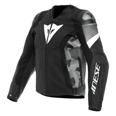Dainese Avro 5 Men’s Black White Leather Motorcycle Jacket