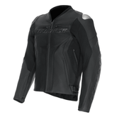 Dainese Racing 5 Men’s Leather Motorcycle Jacket Black with CE Armor