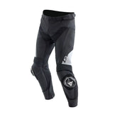Dainese Delta 4 Men's Leather Motorcycle Pants | Black/White