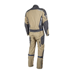 Klim Hardanger One-Piece Touring Motorcycle Suit – Tan | 3-Layer GORE-TEX Pro Shell | D3O Level 1 Armor | 750D Cordura Overlays | 14 YKK Waterproof Vents | Adventure Touring Suit for Men