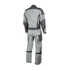 Klim Hardanger One-Piece Touring Motorcycle Suit – Grey | 3-Layer GORE-TEX Pro Shell | D3O Level 1 Armor | 750D Cordura Overlays | 14 YKK Waterproof Vents | Adventure Touring Suit for Men