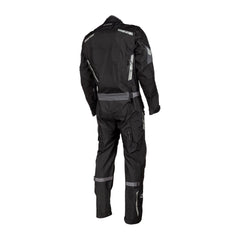 Klim Hardanger One-Piece Touring Motorcycle Suit – Black | 3-Layer GORE-TEX Pro Shell | D3O Level 1 Armor | 750D Cordura Overlays | 14 YKK Waterproof Vents | Adventure Touring Suit for Men