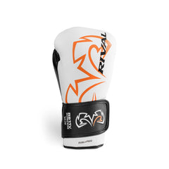 Rival RS11V Evolution Sparring Gloves – White/Black | WristLock 2 Wrist Support | Premium Leather Boxing Sparring Gloves for Serious Training & Ring Preparation