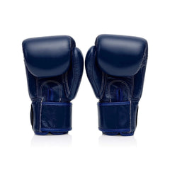 Fairtex BGV1 Muay Thai Boxing Gloves – Solid Blue | Genuine Leather | Three-Layer Foam System | Handmade in Thailand | All-Purpose Training Gloves for Muay Thai, Boxing & Kickboxing
