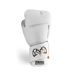 Rival RB50 Intelli-Shock Compact Bag Gloves – White | D3O® Smart Foam Protection | Ergonomic Fit | Premium Leather Boxing Bag Gloves for Heavy Bag Training