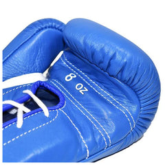Winning MS-500 Professional Boxing Gloves – Blue | Handcrafted Japanese Lace-Up Training & Sparring Gloves Since 1937