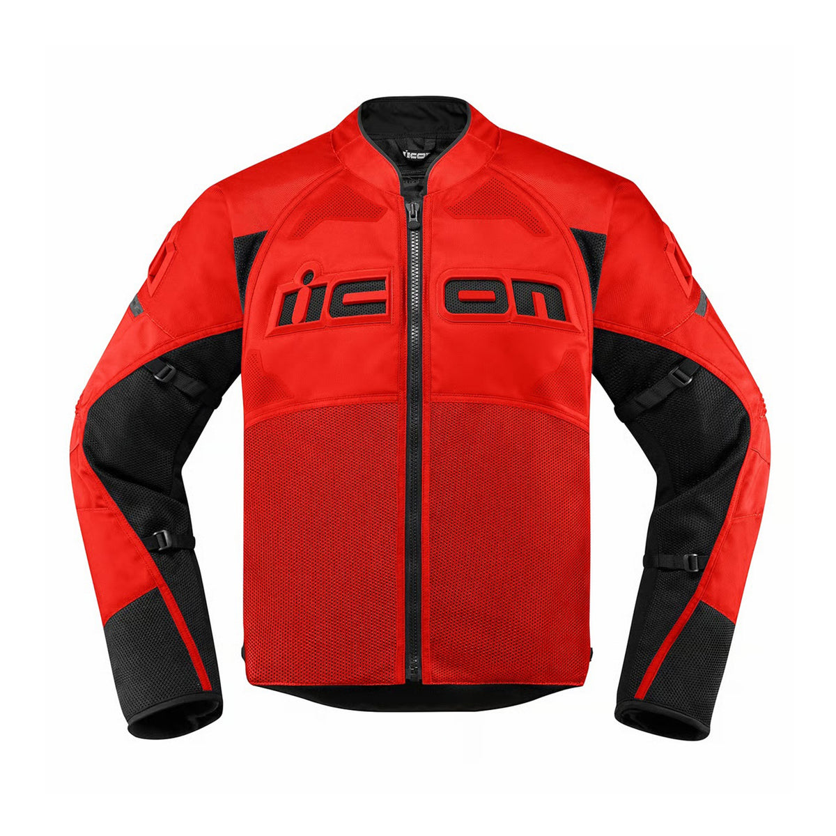 Icon Contra2 Jacket – Red | Men's Textile Motorcycle Jacket with CE D3O Armor