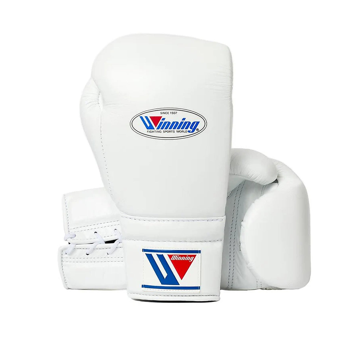 Winning MS-500 Professional Boxing Gloves – White | Handcrafted Japanese Lace-Up Training & Sparring Gloves Since 1937