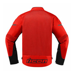 Icon Contra2 Jacket – Red | Men's Textile Motorcycle Jacket with CE D3O Armor