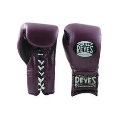 Cleto Reyes Traditional Training Gloves – Metallic Purple | Handcrafted Mexican Leather Lace-Up Boxing Gloves