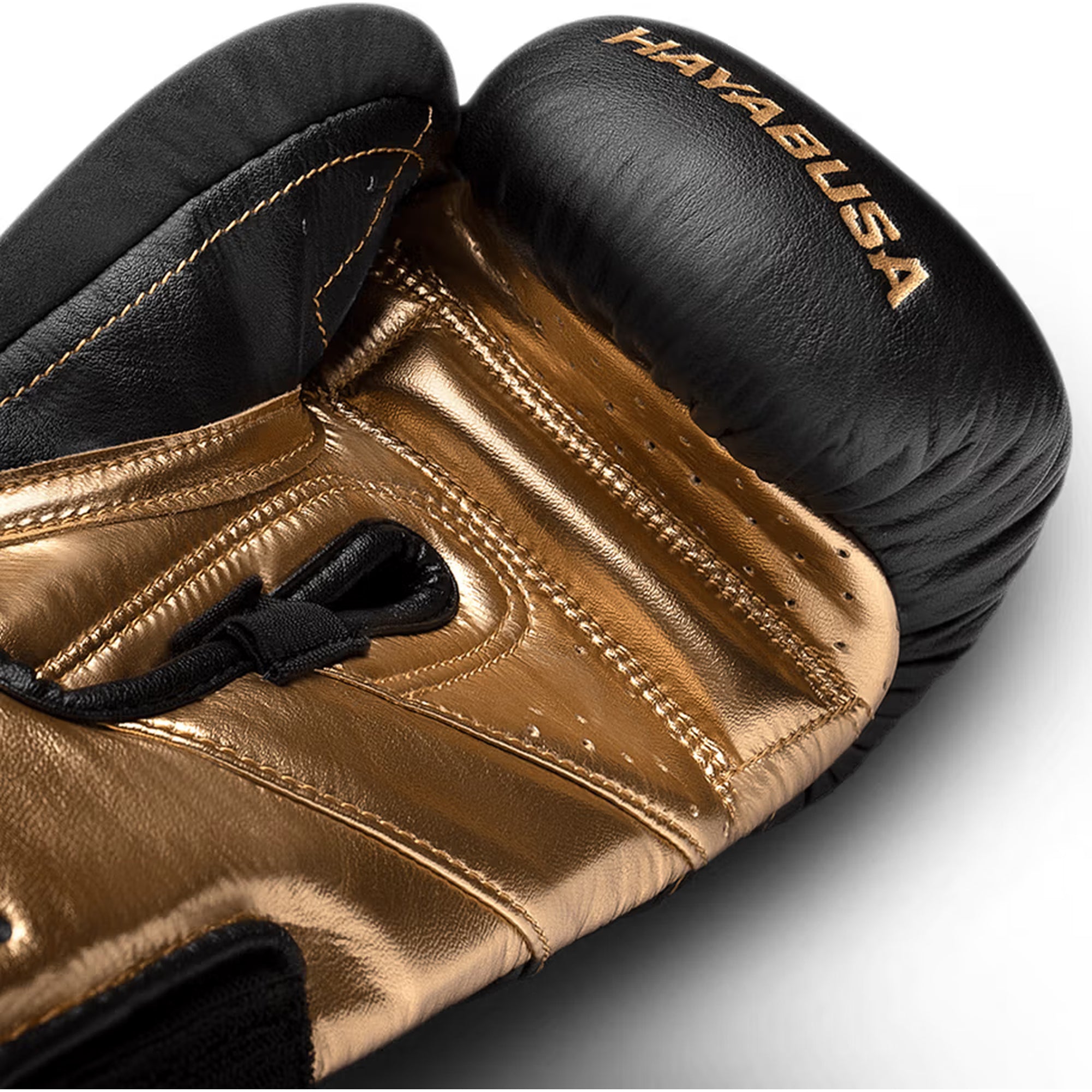 Hayabusa T3 LX Boxing Gloves – Black/Gold | Full-Grain Italian Leather Training Gloves