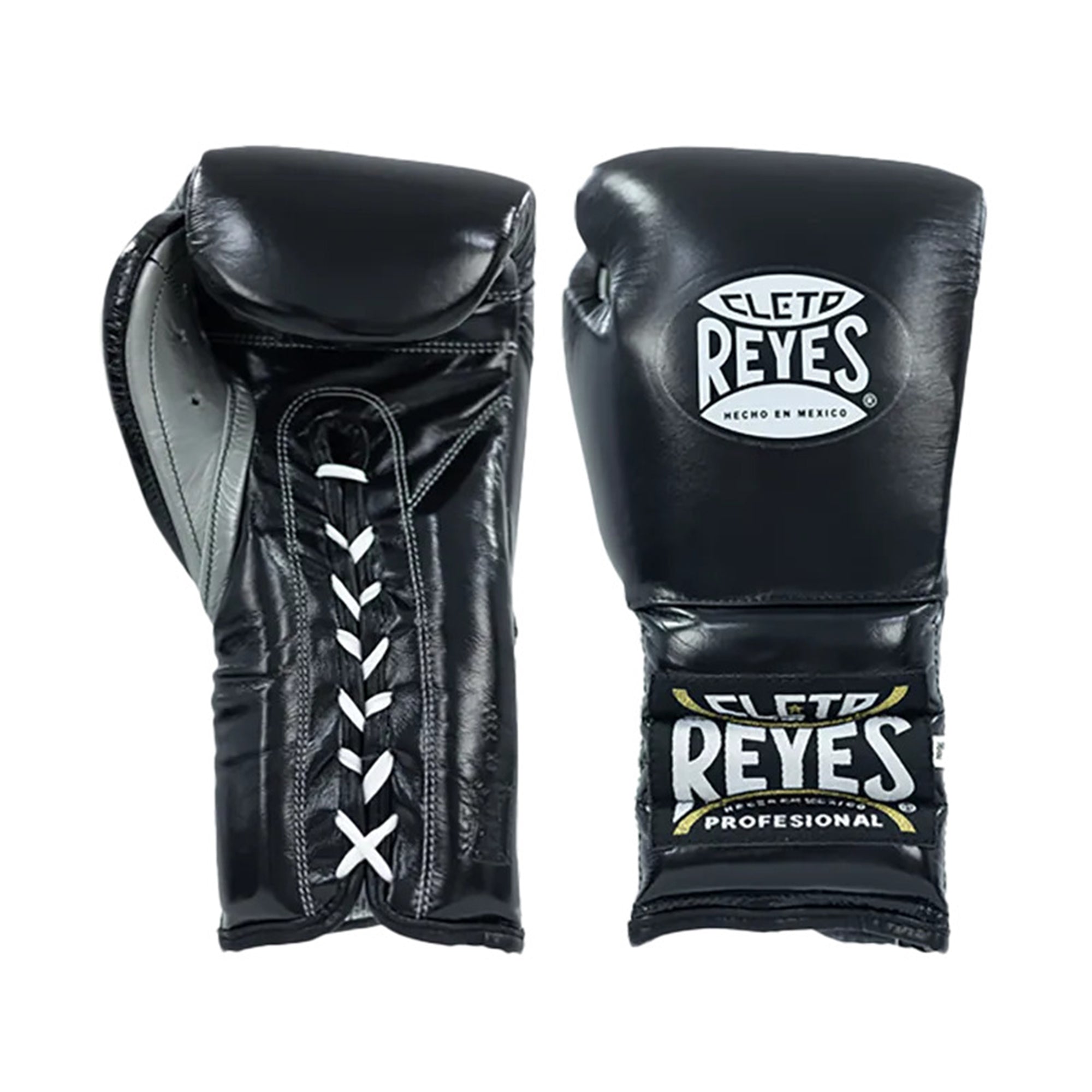 Cleto Reyes Traditional Training Gloves – Black | Handcrafted Mexican Leather Lace-Up Boxing Gloves