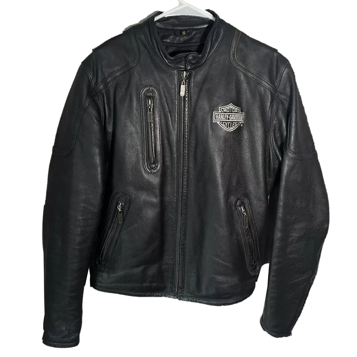 Harley-Davidson Racing Cowhide Leather Jacket – Men's Pre-Owned Motorcycle Jacket