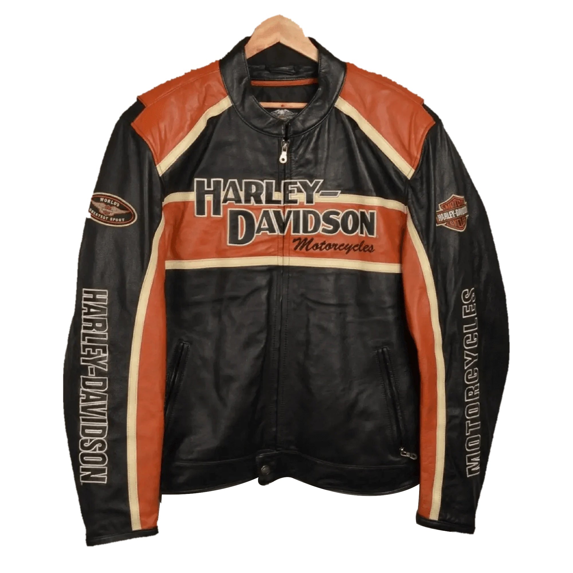 Harley-Davidson Motorcycle Racing Leather Jacket – Men's Riding Jacket