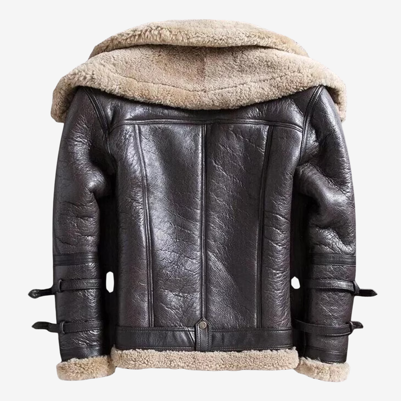 Men's Sheepskin B3 Bomber Jacket – RAF Aviator Pilot Flying Coat