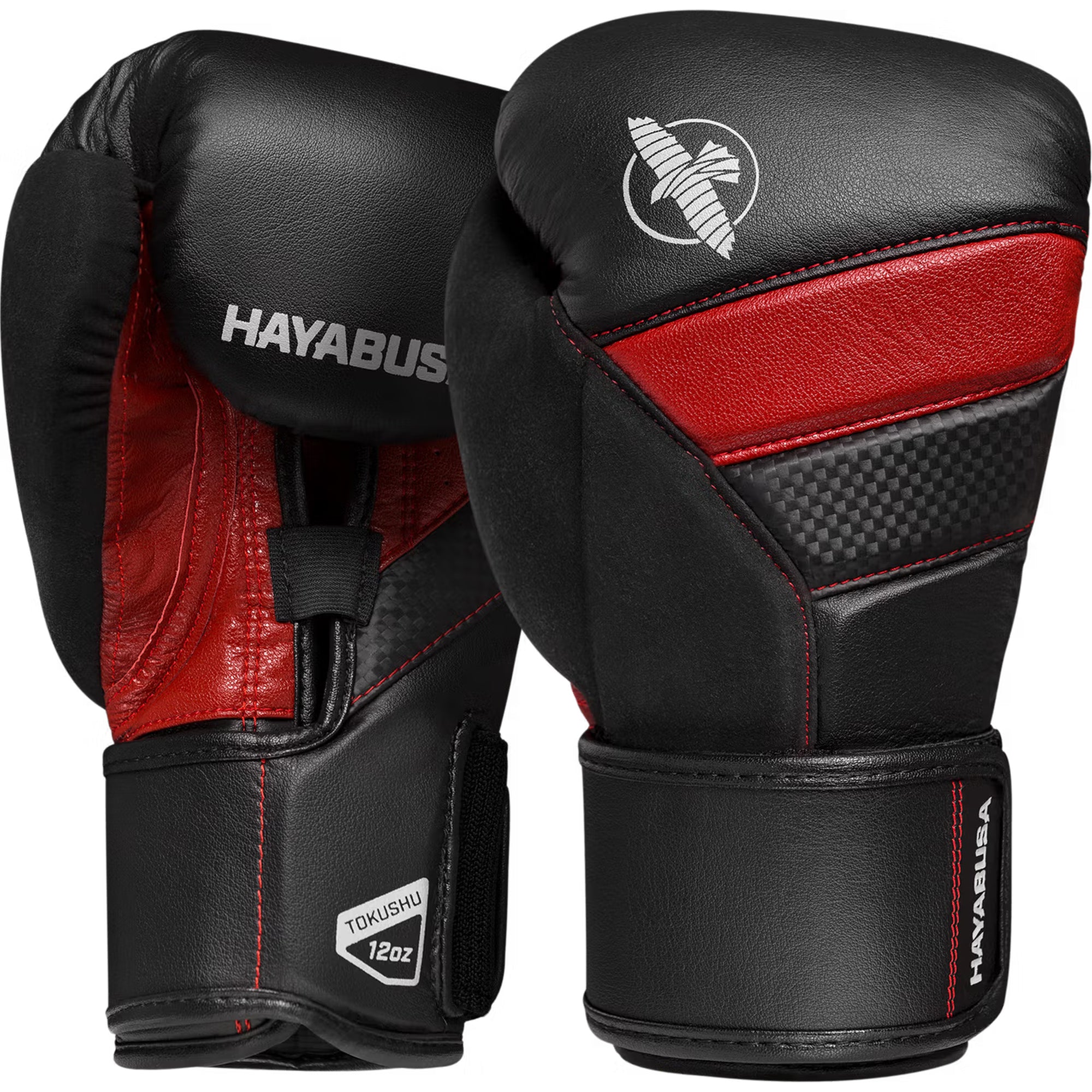 Hayabusa T3 Boxing Gloves – Black/Red | High-Performance Training Gloves