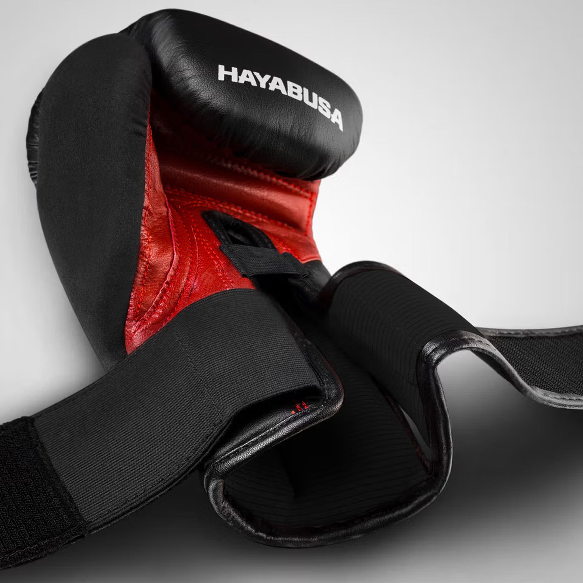 Hayabusa T3 Boxing Gloves – Black/Red | High-Performance Training Gloves