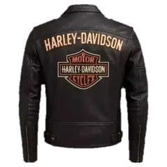 Men's Motorcycle Harley-Davidson Leather Jacket – Vintage Style Riding Jacket