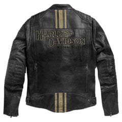Harley-Davidson Triple Vent Passing Link II Leather Jacket – Men's