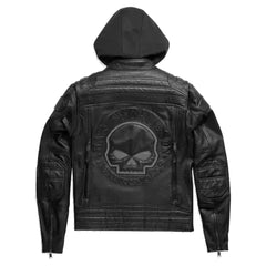 Harley-Davidson Auroral II 3-in-1 Removable Hood Leather Jacket – Men's