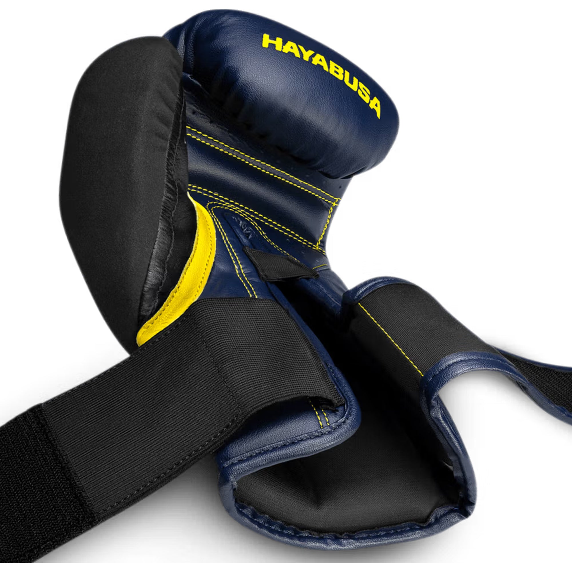 Hayabusa T3 Boxing Gloves – Navy/Yellow | Premium Combat Training Gloves