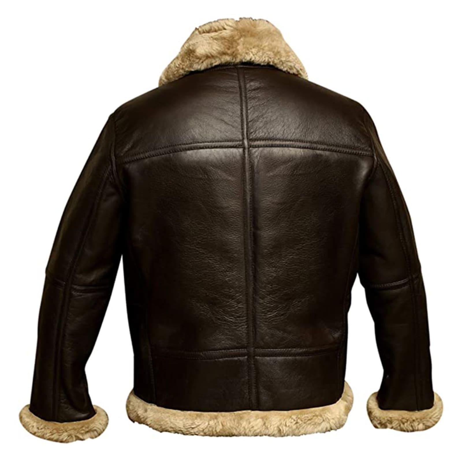Men's Brown RAF B3 Leather Bomber Jacket – Pilot Flying Style