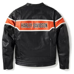 Harley-Davidson Trenton Leather Riding Jacket – Men's Motorcycle Jacket