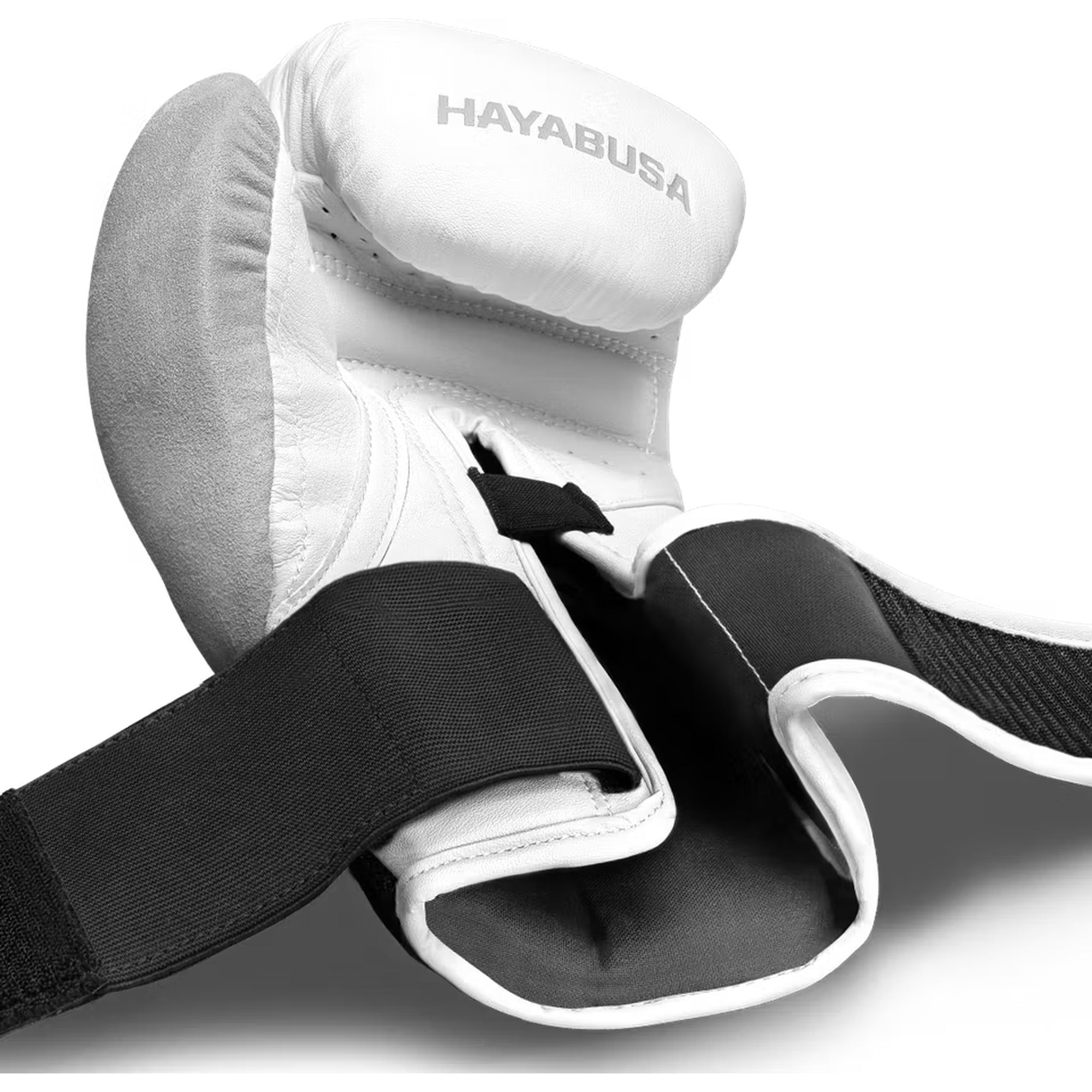 Hayabusa T3 Boxing Gloves – White/Iridescent | Premium Holographic Training Gloves