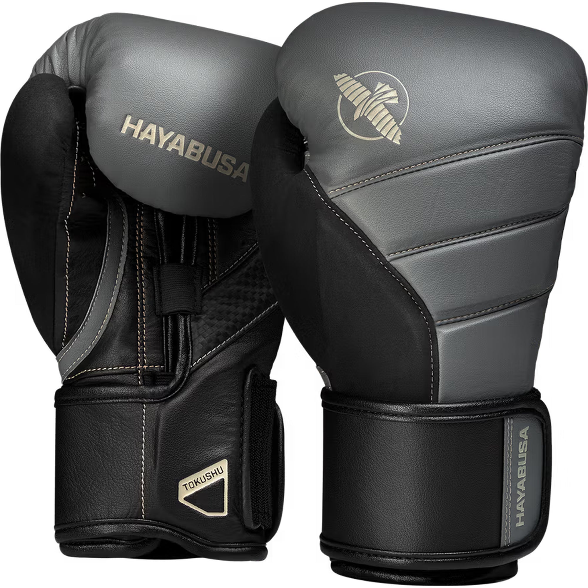 Hayabusa T3 Boxing Gloves – Charcoal/Black | Tactical Premium Training Gloves