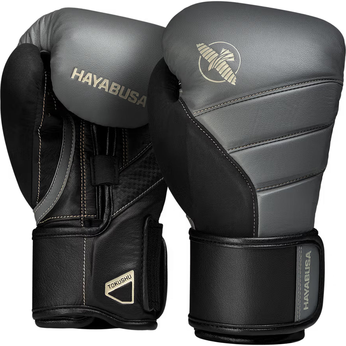 Hayabusa T3 Boxing Gloves – Charcoal/Black | Tactical Premium Training Gloves