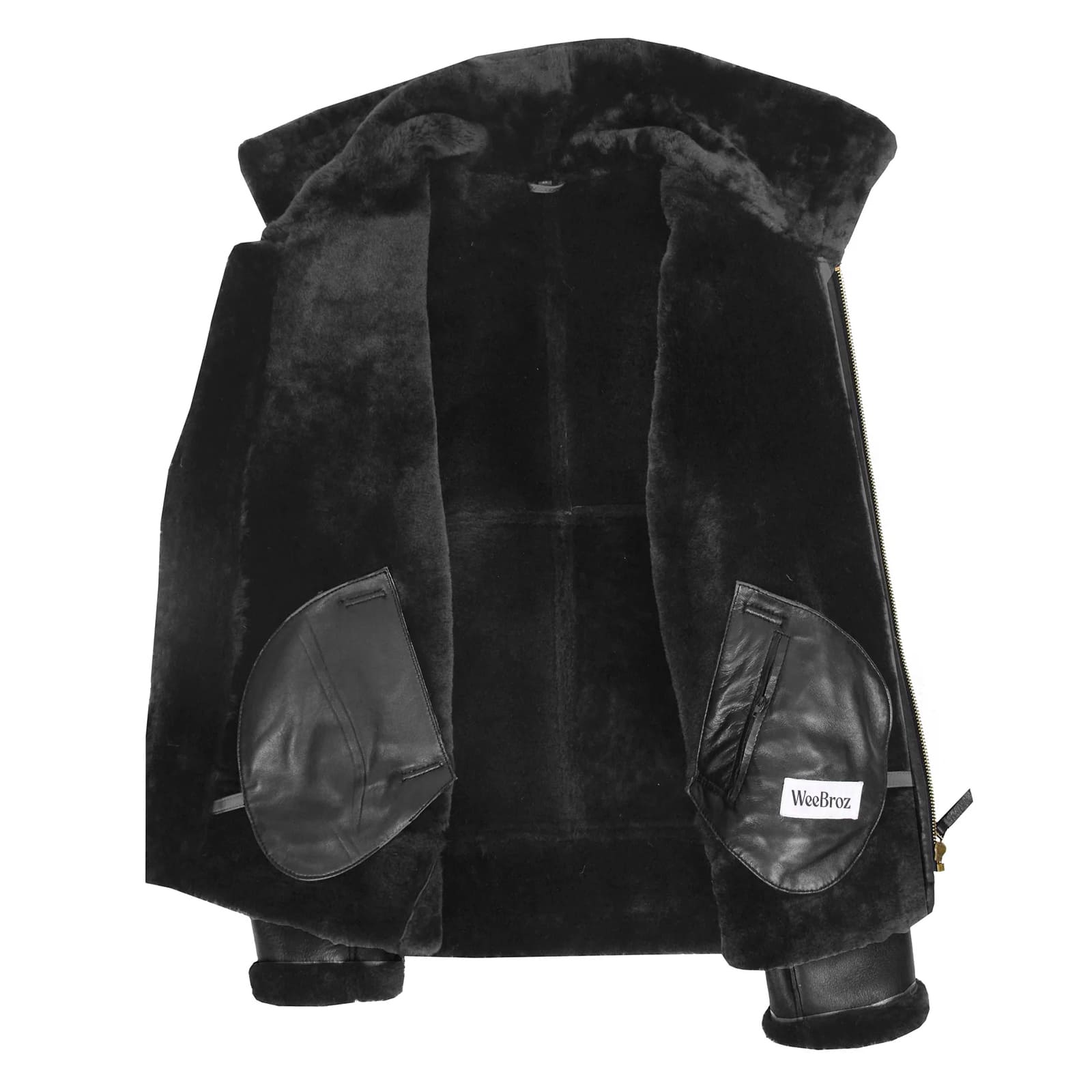 Men's Black B3 Leather Bomber Jacket – Pilot Aviator Style