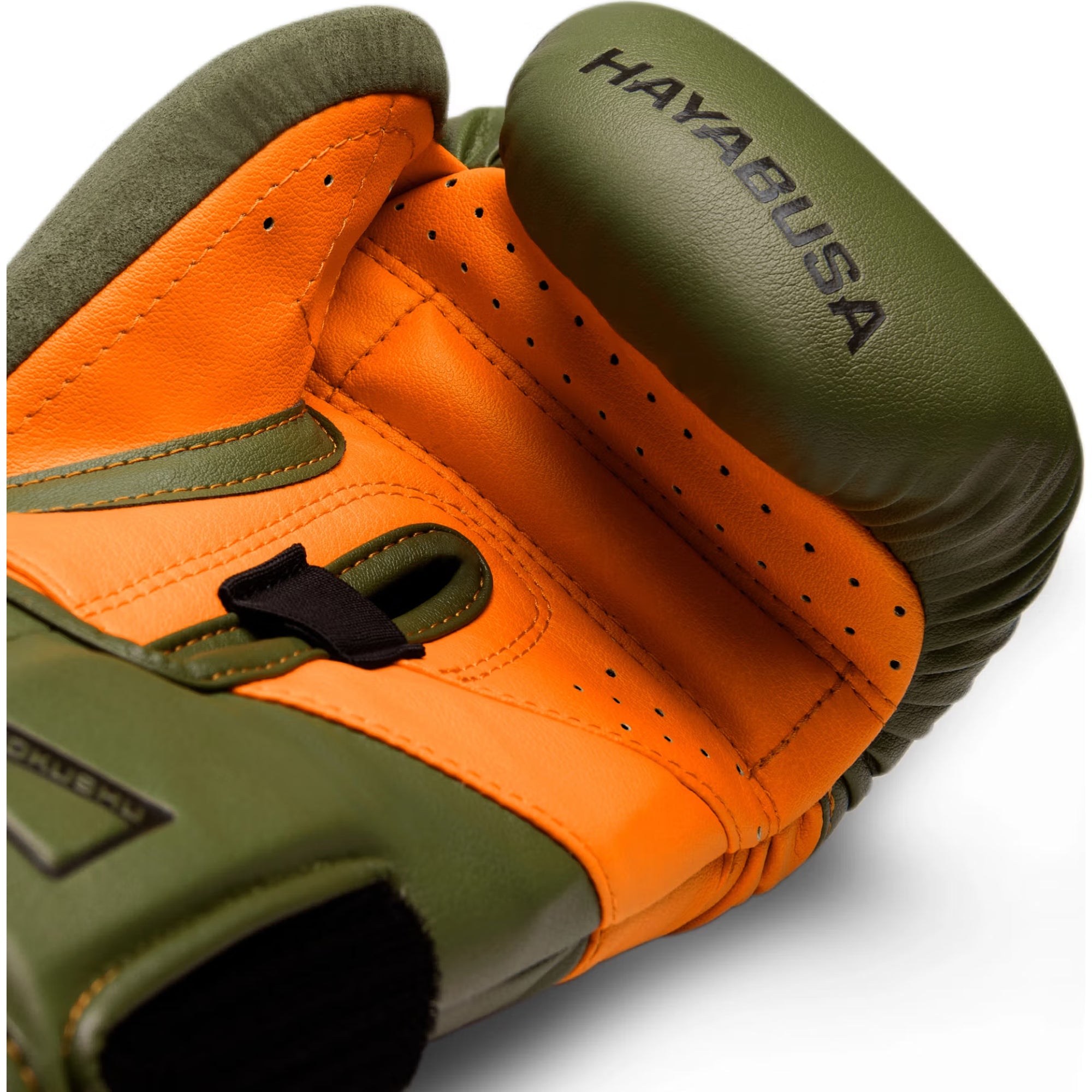 Hayabusa T3 Boxing Gloves – Green/Orange | Tactical Premium Training Gloves