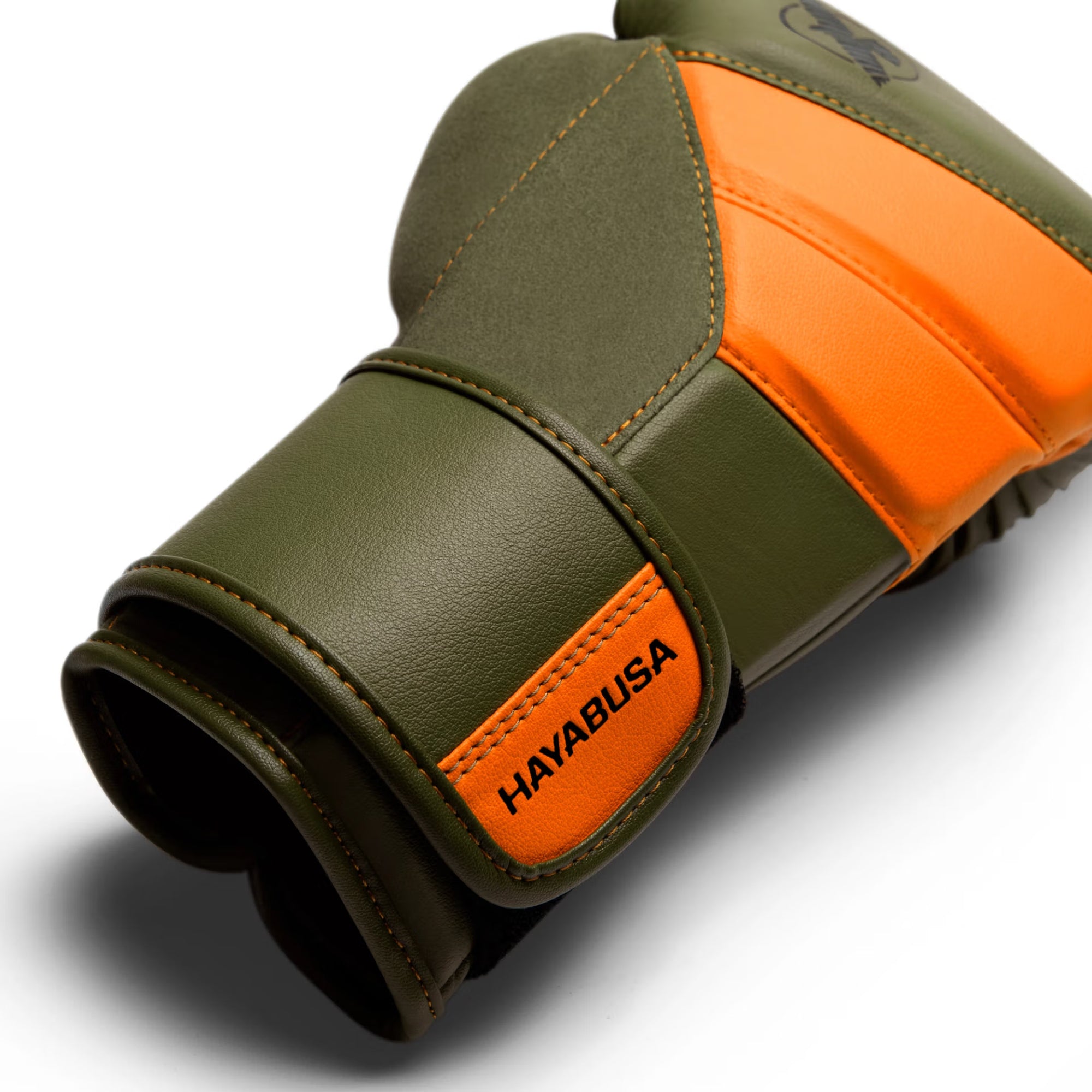 Hayabusa T3 Boxing Gloves – Green/Orange | Tactical Premium Training Gloves
