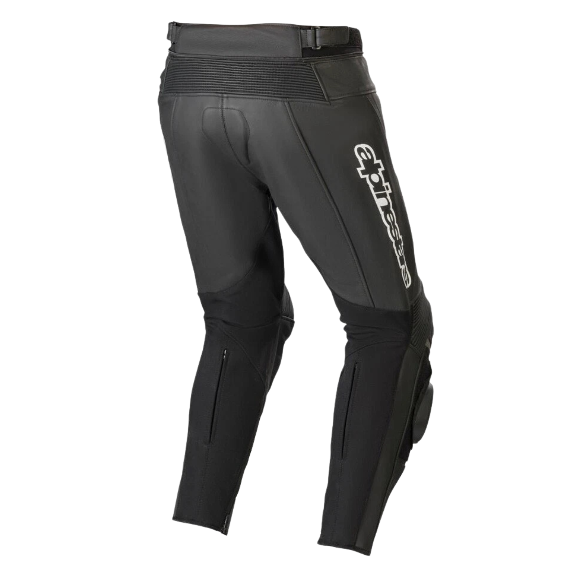Alpinestars Missile V2 Airflow Leather Motorcycle Pants – Black | Perforated Thigh Panels | CE-Certified Knee Armor | Accordion Flex Zones | Sport Fit Racing Pants for Men