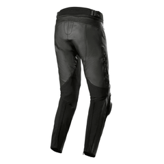 Alpinestars Missile V3 Leather Motorcycle Pants – Black | Tech-Air® 10 Ready | GP-R Lite Knee Armor | Replaceable Sport Knee Sliders | Flex Fit CE AA Certified Racing Pants for Men
