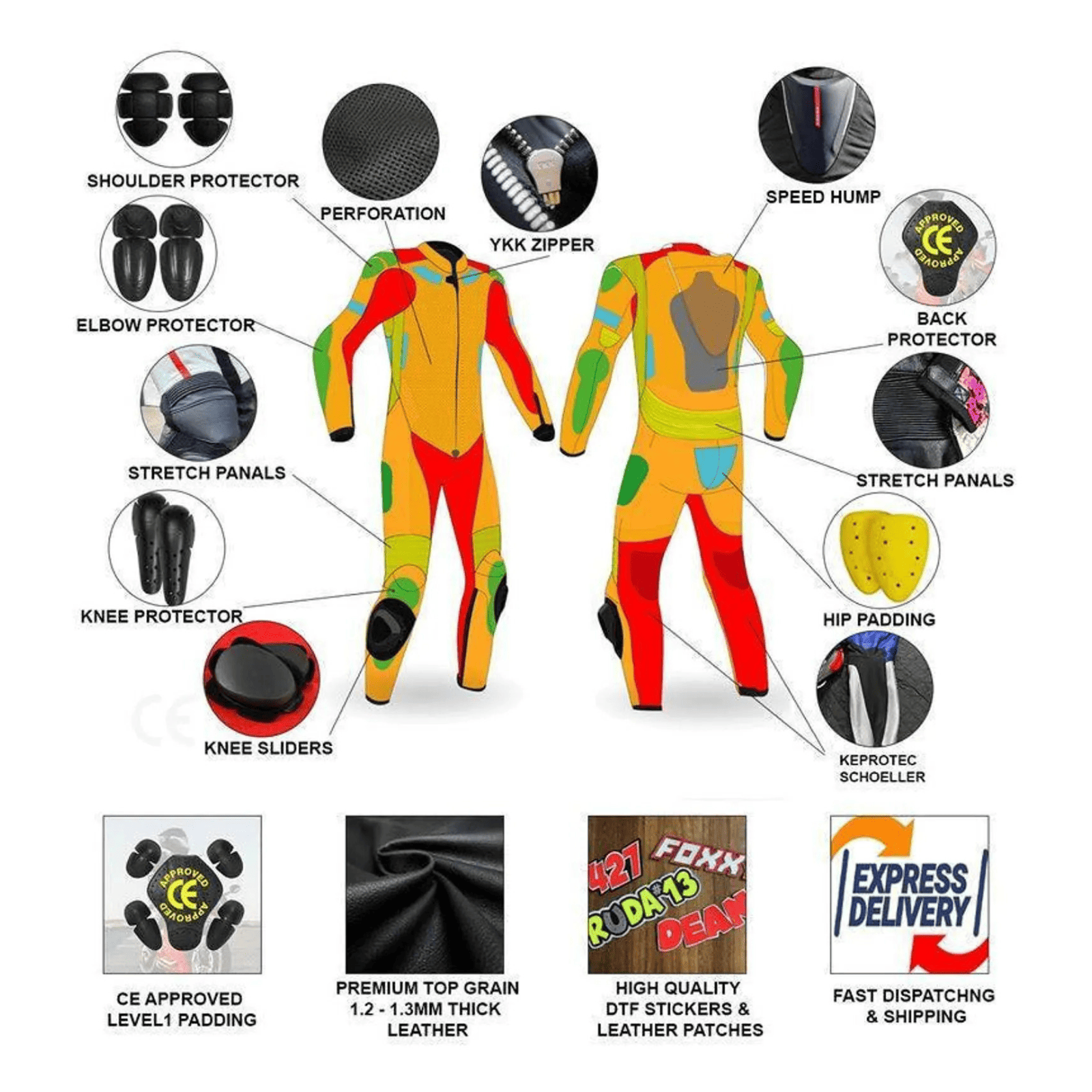 Alpinestars GP Tech V4 One-Piece Leather Racing Suit – Black/White | Tech-Air® 10 Ready | MATRYX® Panels | CE AAA Certified | MotoGP-Derived Race Suit for Men