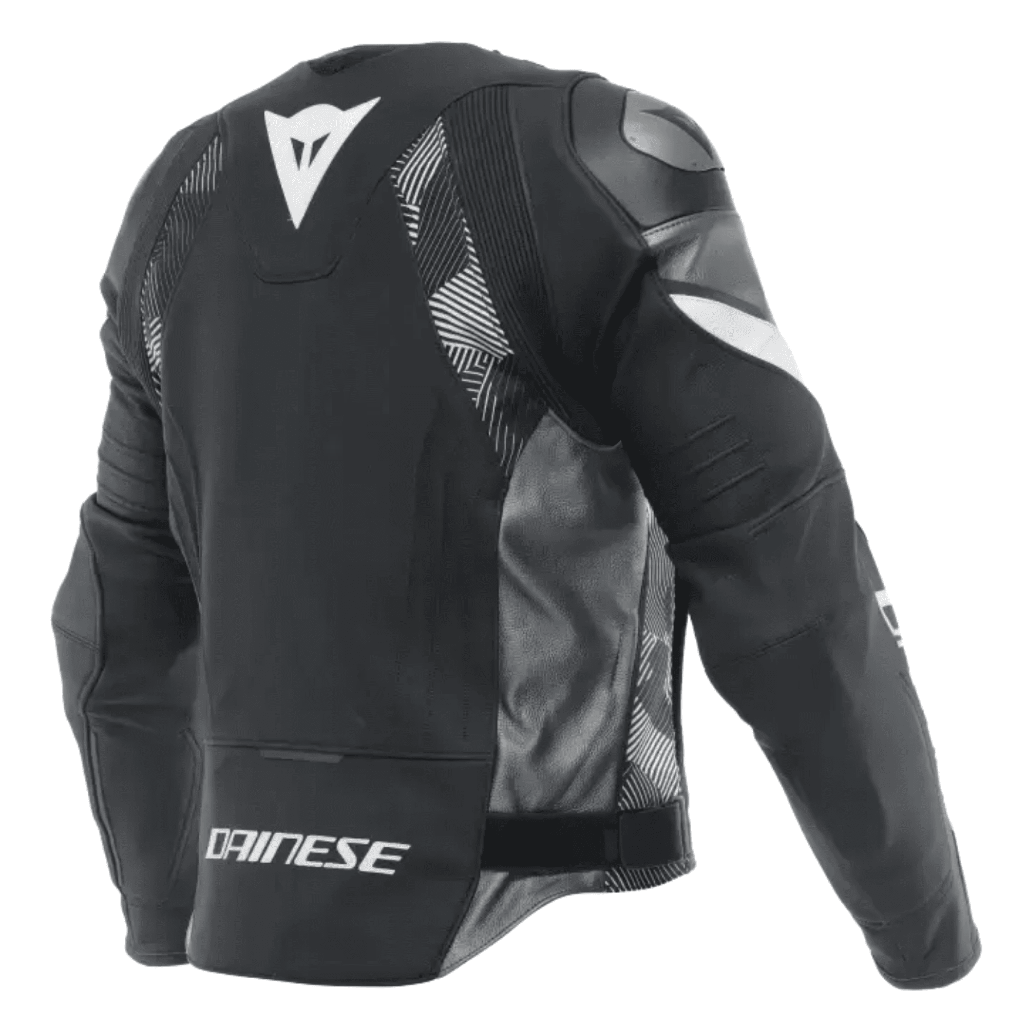 Dainese Avro 5 Men’s Black White Leather Motorcycle Jacket