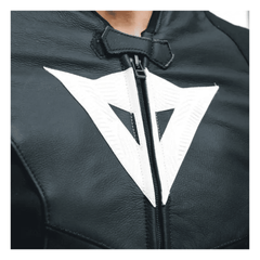 Dainese Avro 5 Men’s Black White Leather Motorcycle Jacket