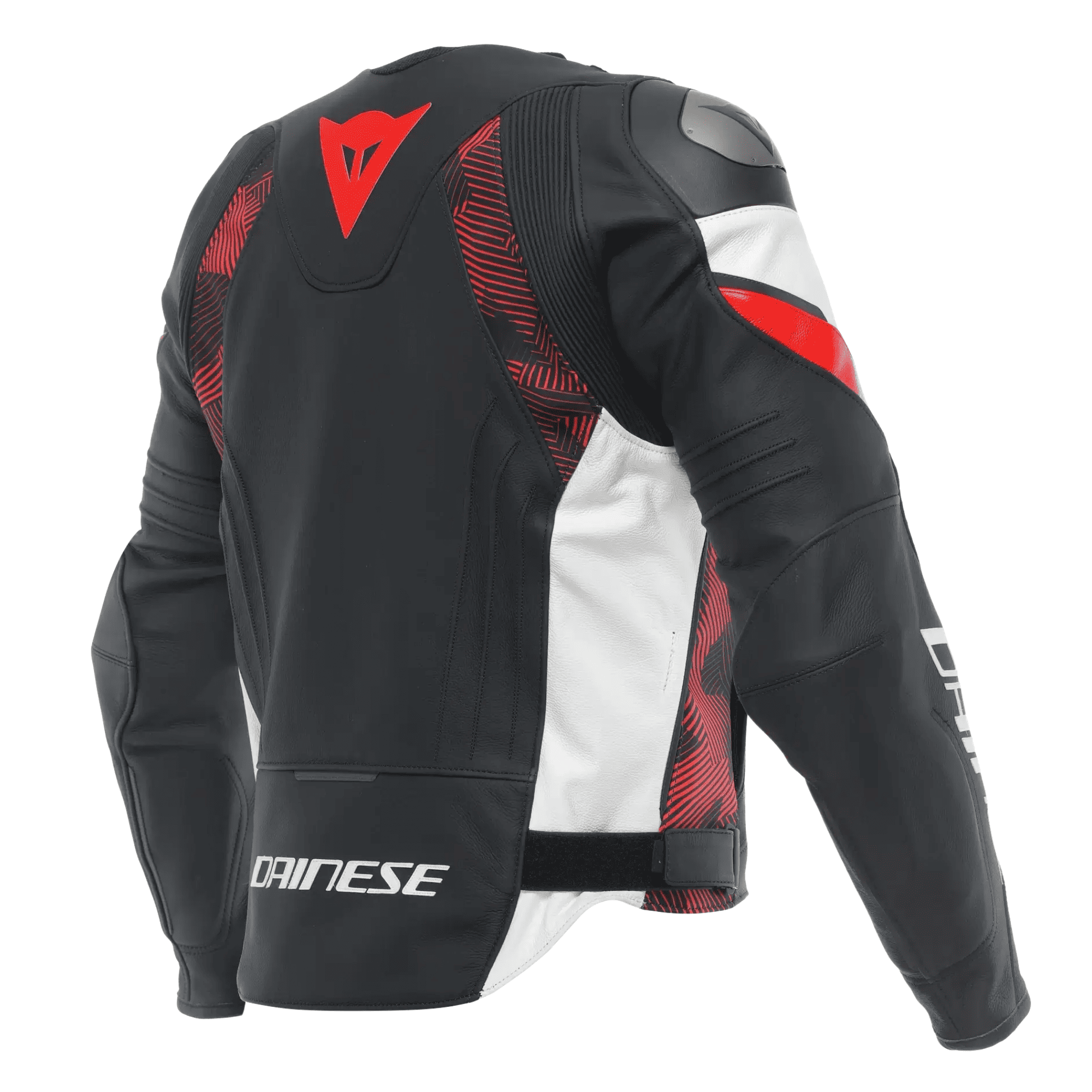 Dainese Avro 5 Men’s Black Red Leather Motorcycle Jacket
