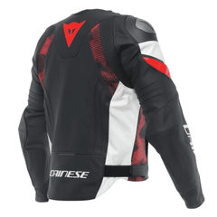Dainese Avro 5 Men’s Black Red Leather Motorcycle Jacket