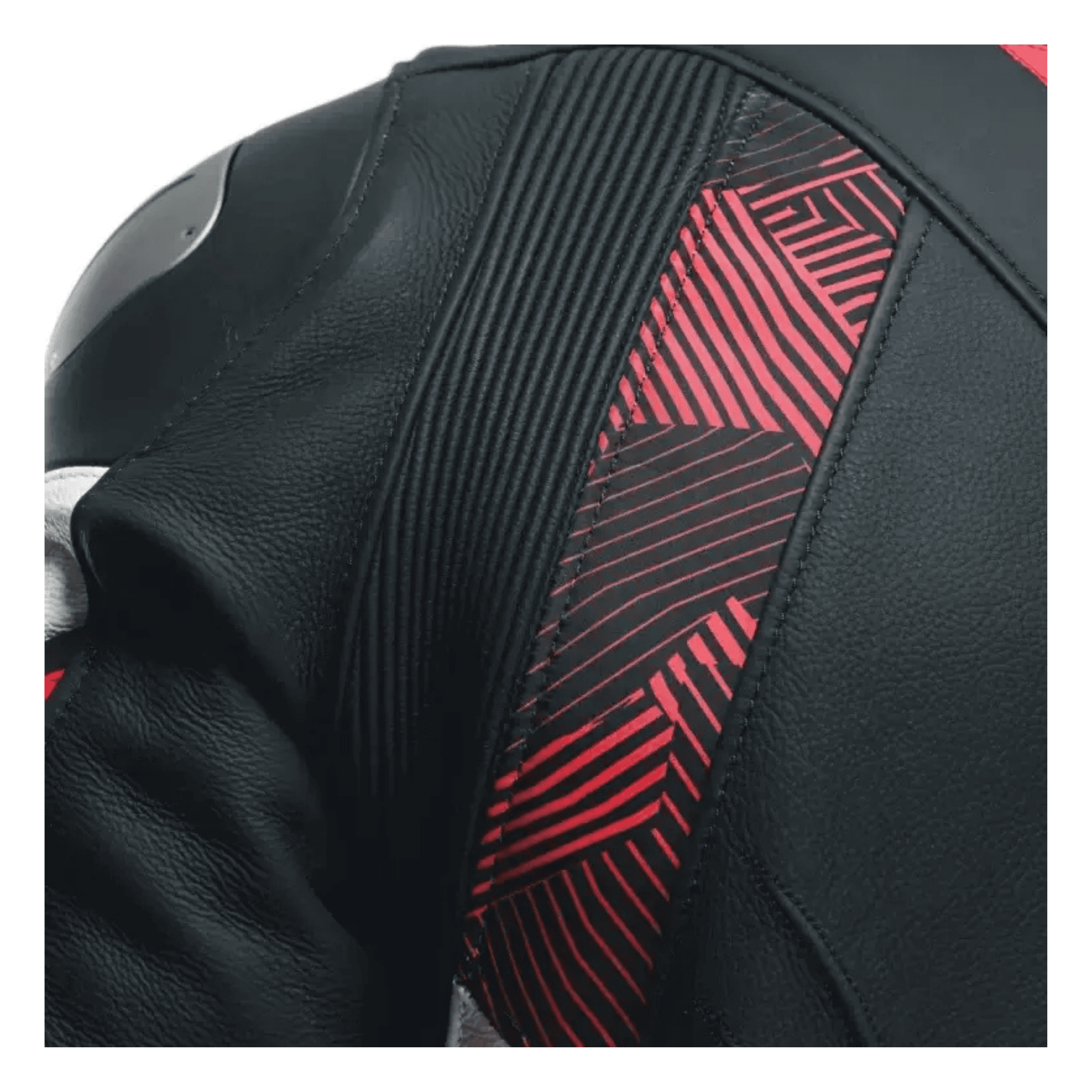 Dainese Avro 5 Men’s Black Red Leather Motorcycle Jacket