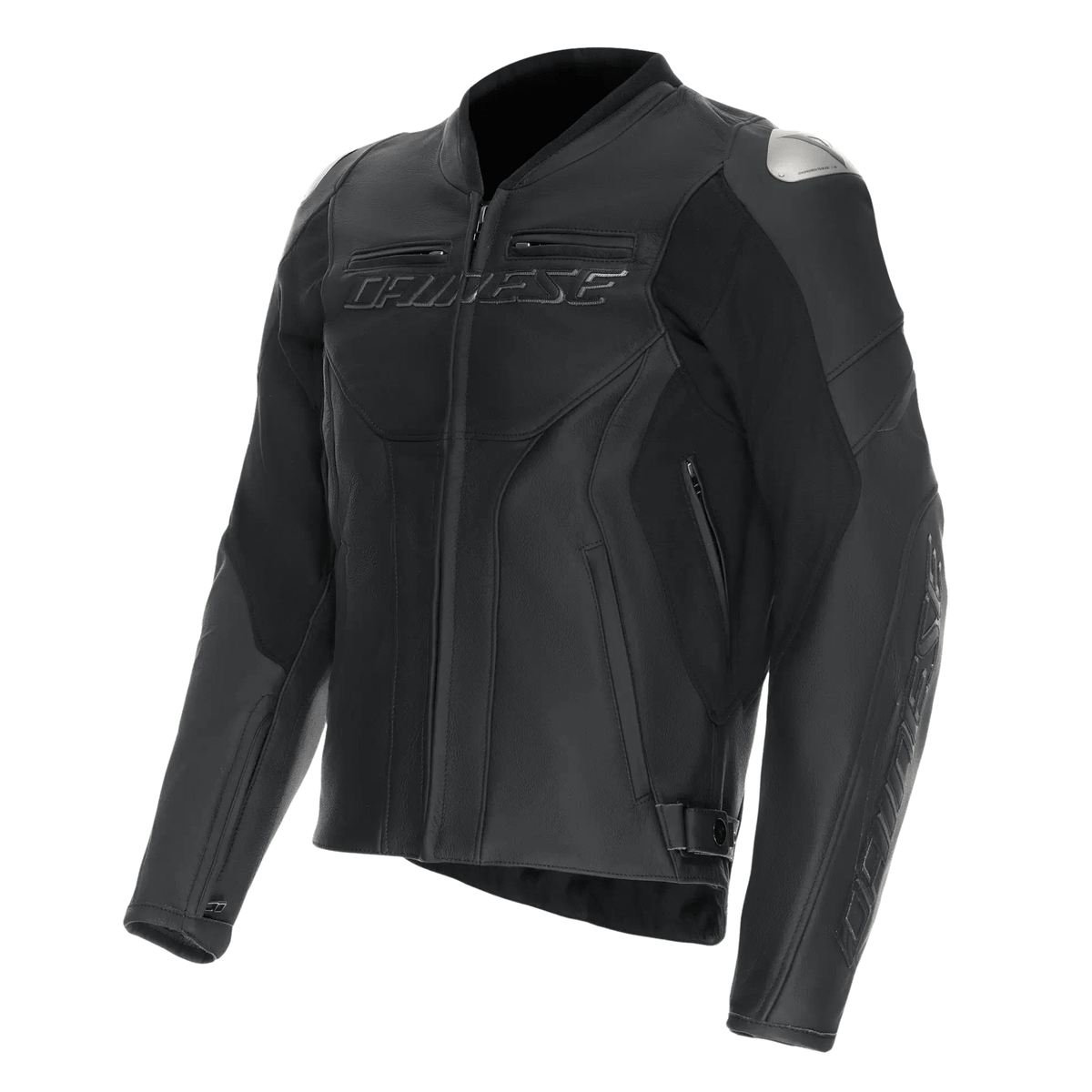 Dainese Racing 5 Men’s Leather Motorcycle Jacket Black with CE Armor