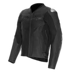 Dainese Racing 5 Men’s Leather Motorcycle Jacket Black with CE Armor