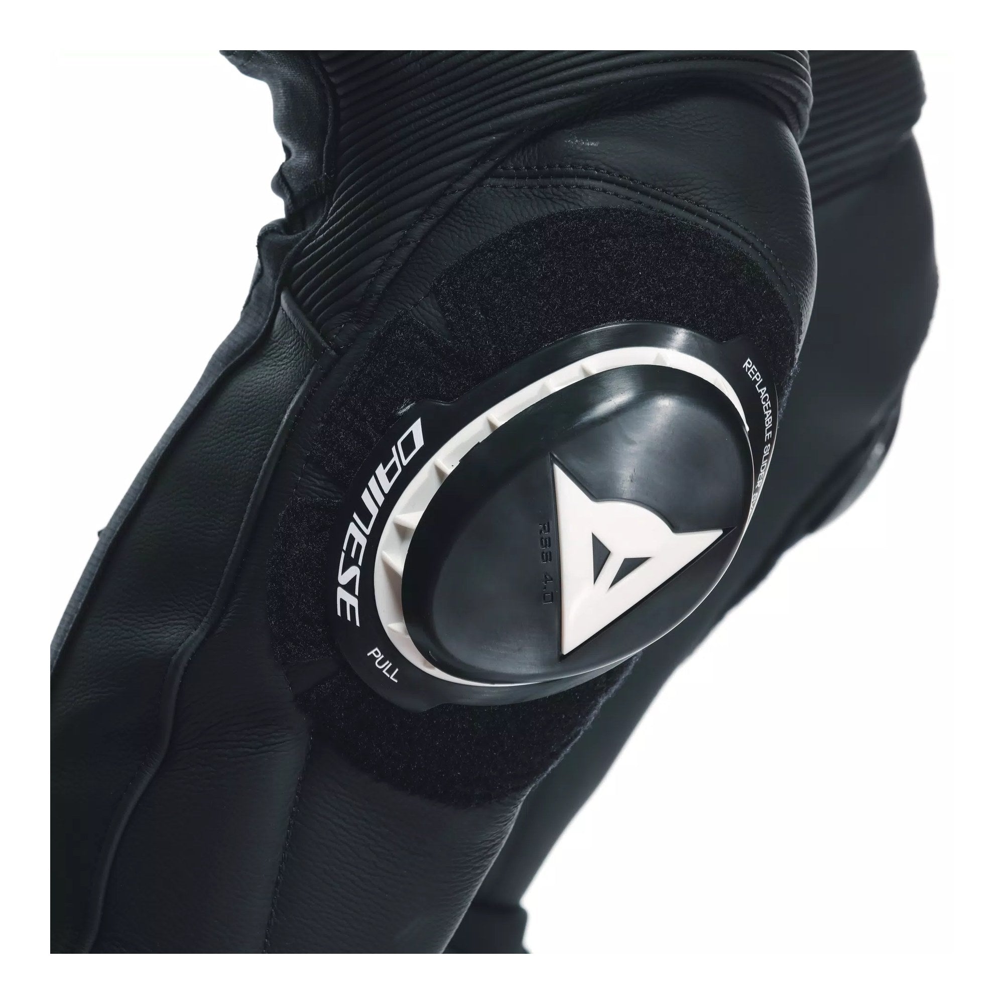 Dainese Delta 4 Men's Leather Motorcycle Pants – Black/White | D-Skin Tutu Cowhide | RSS Knee Sliders | S1 Stretch Inserts | Pro-Shape 2.0 Hip Protection | CE Sport Riding Pants