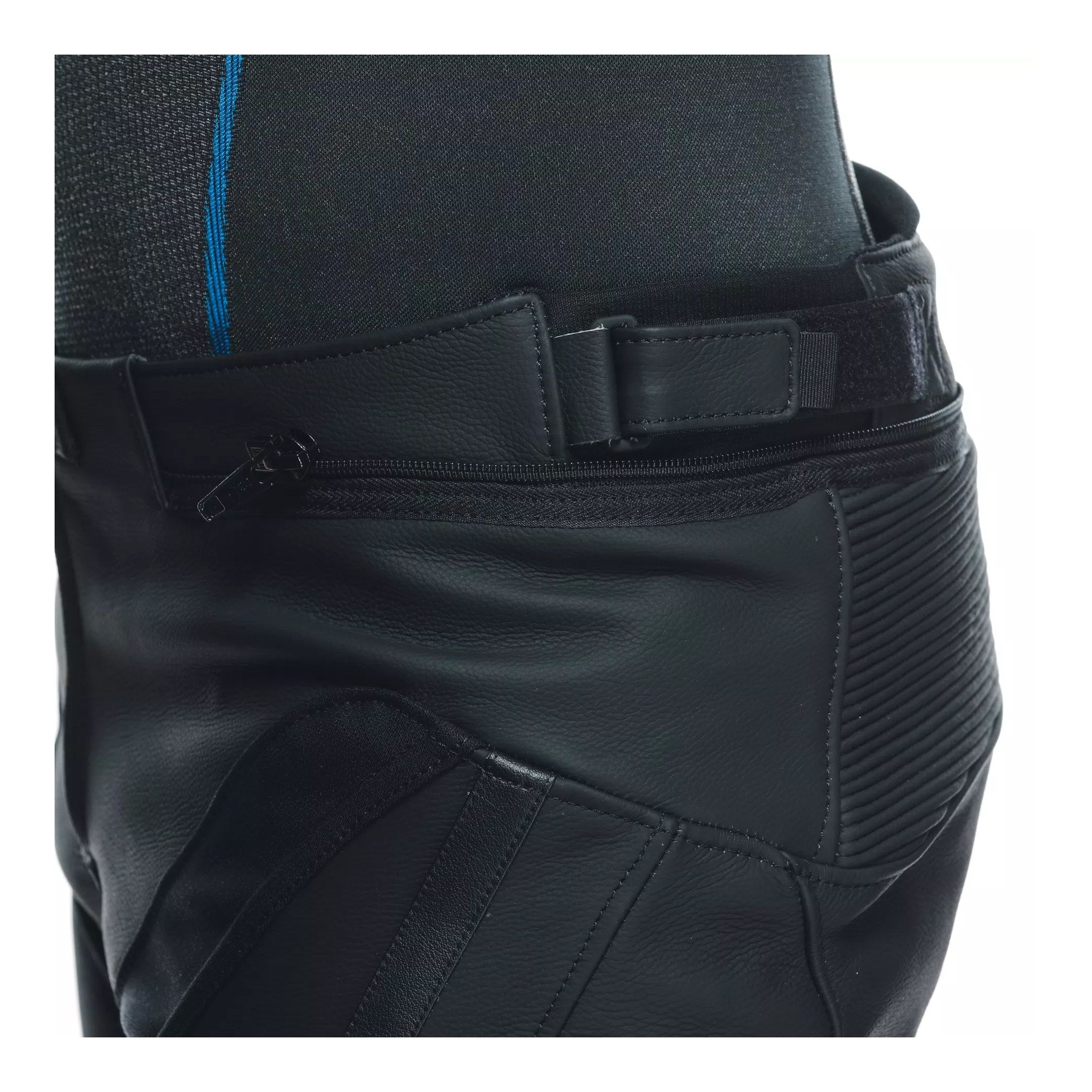 Dainese Delta 4 Men's Leather Motorcycle Pants – Black/White | D-Skin Tutu Cowhide | RSS Knee Sliders | S1 Stretch Inserts | Pro-Shape 2.0 Hip Protection | CE Sport Riding Pants